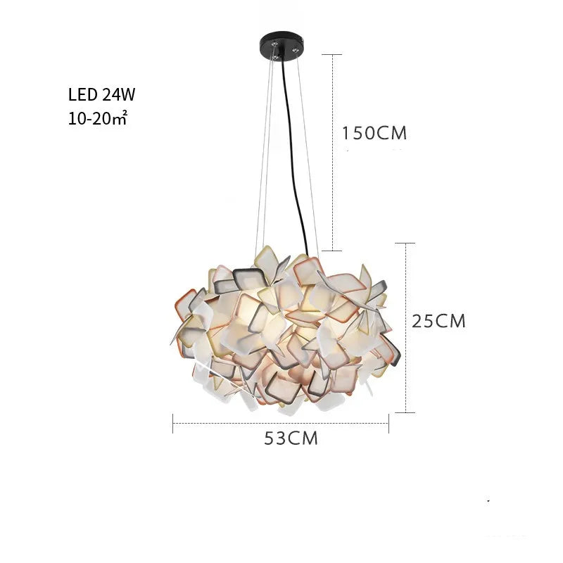 Fancy Design Suspension Light Acrylic Pendant Chandelier