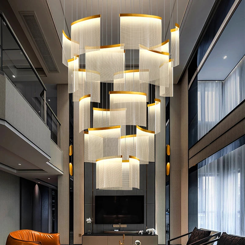 Karak Nordic home decor stair lamp hanging light chandelier
