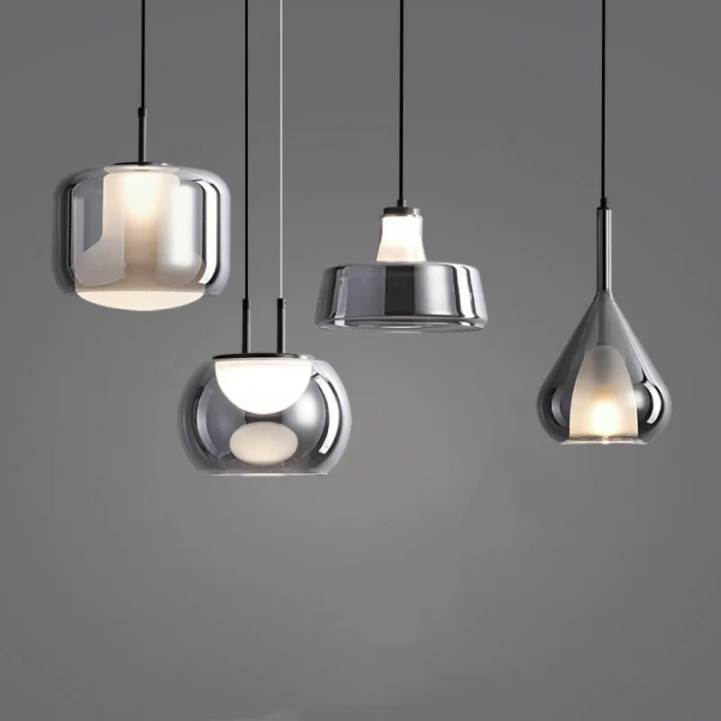 Modern Smoky Gray Pendant Lights