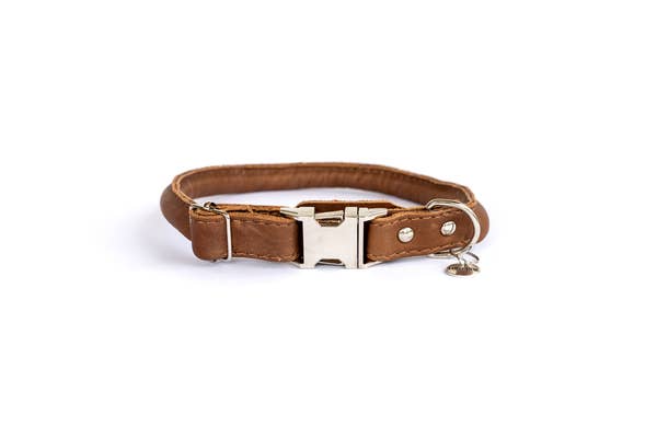 Euro Dog Quick Release Rolled Leather Collars