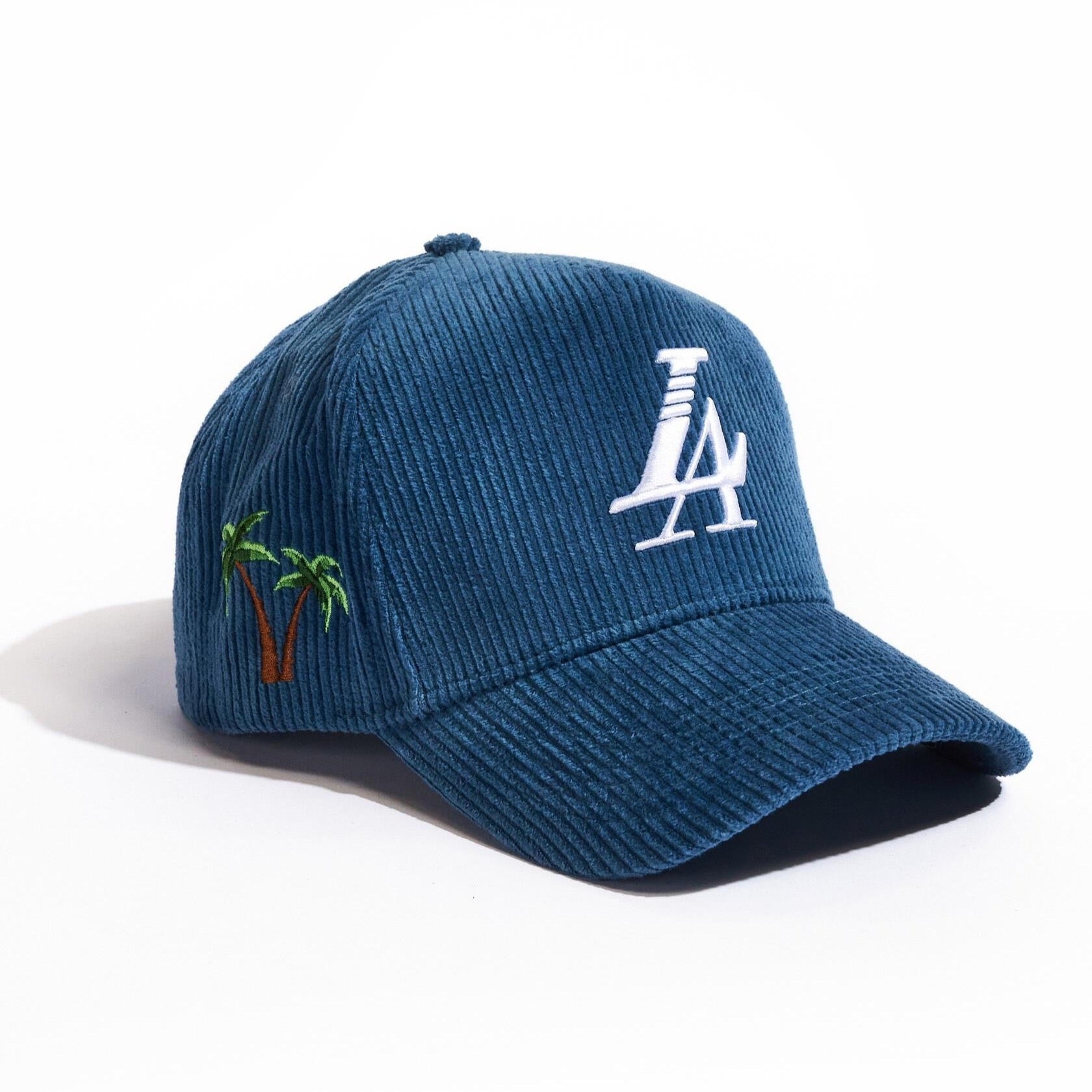 Reference Paradise LA corduroy Snapback - Blue