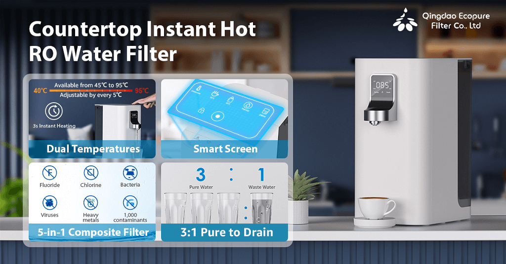 countertop instant hot water filter