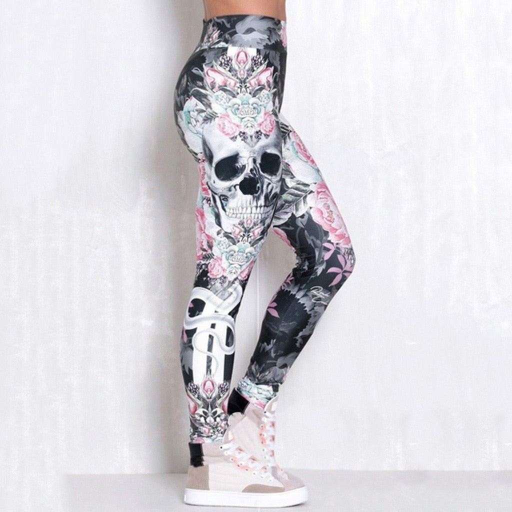 Sport Skull Print Legging