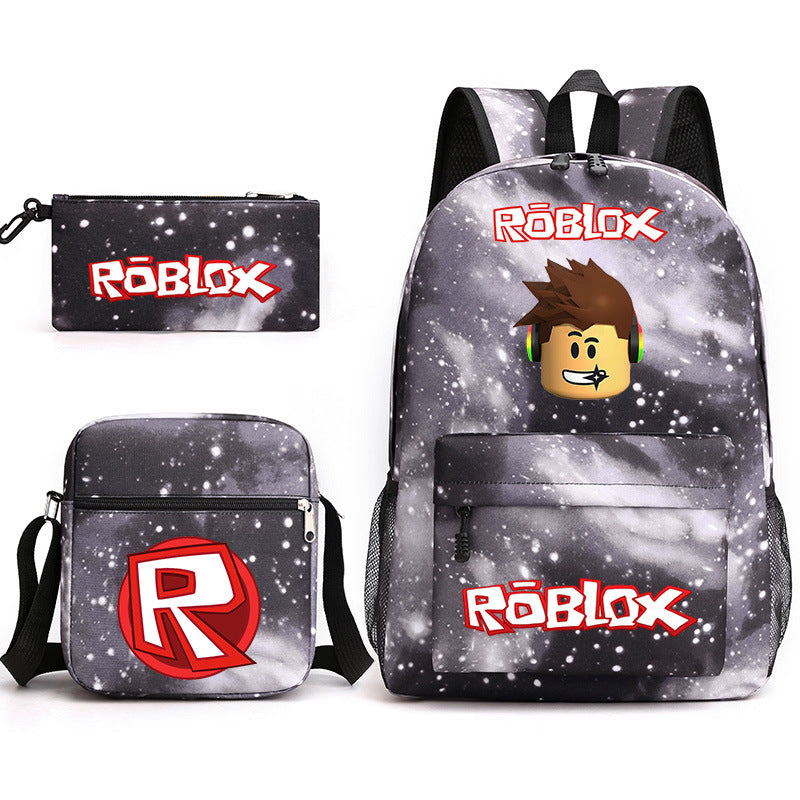 Roblox Schoolbag Backpack Shoulder Bag Pencil Case set for Kids Students
