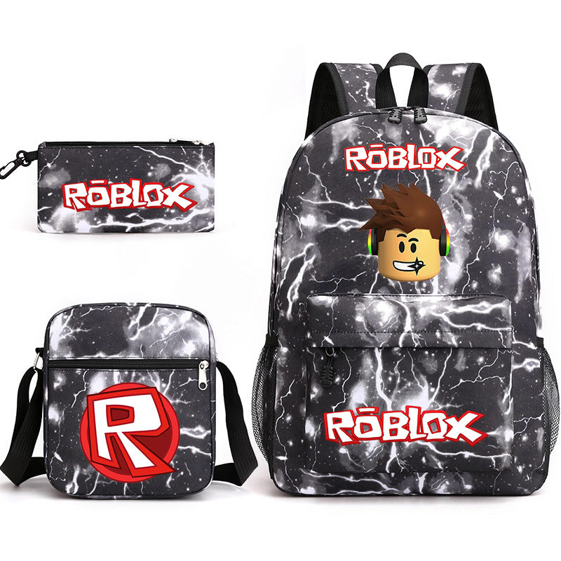 Roblox Schoolbag Backpack Shoulder Bag Pencil Case set for Kids Students