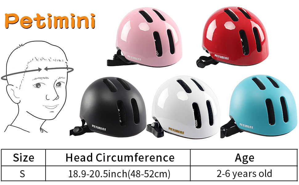 Petimini Kids Bike Helmet with DIY Stickers, CPSC & CE Certified for Toddler Kids Ages 2-6 Boys Girls, Multi-Sport Safety Cycling Skating Scooter Helmet, Multiple Colors
