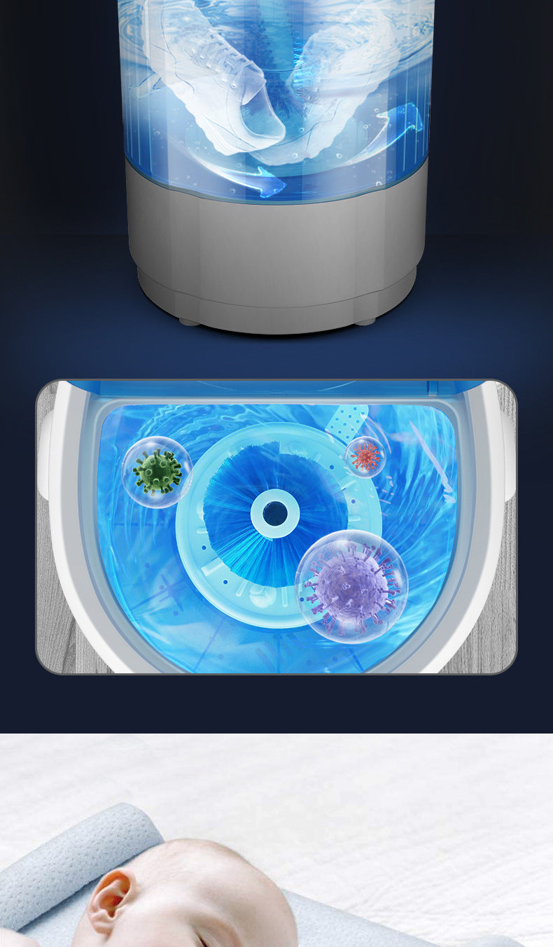 Small home intelligent mini shoe washer, lazy brush shoes washing shoes laundry integrated machine