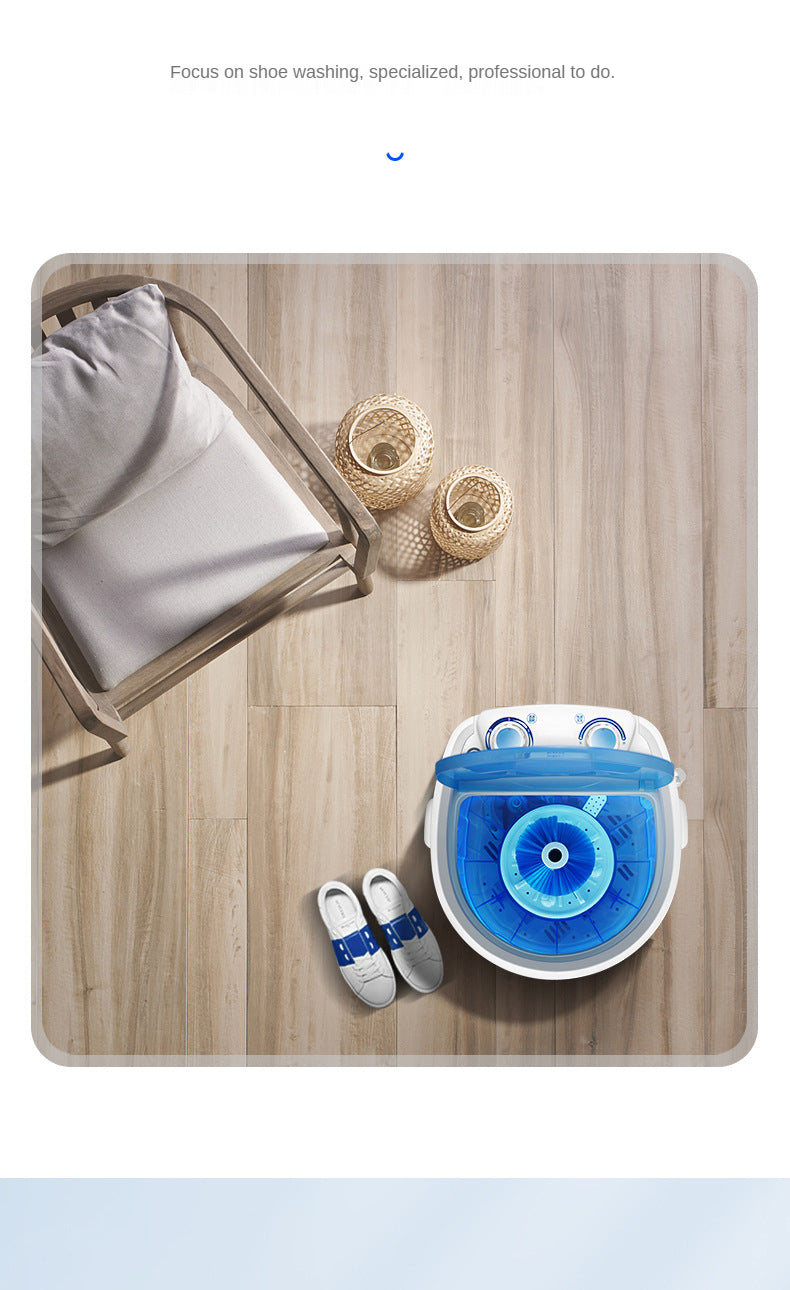 Small home intelligent mini shoe washer, lazy brush shoes washing shoes laundry integrated machine