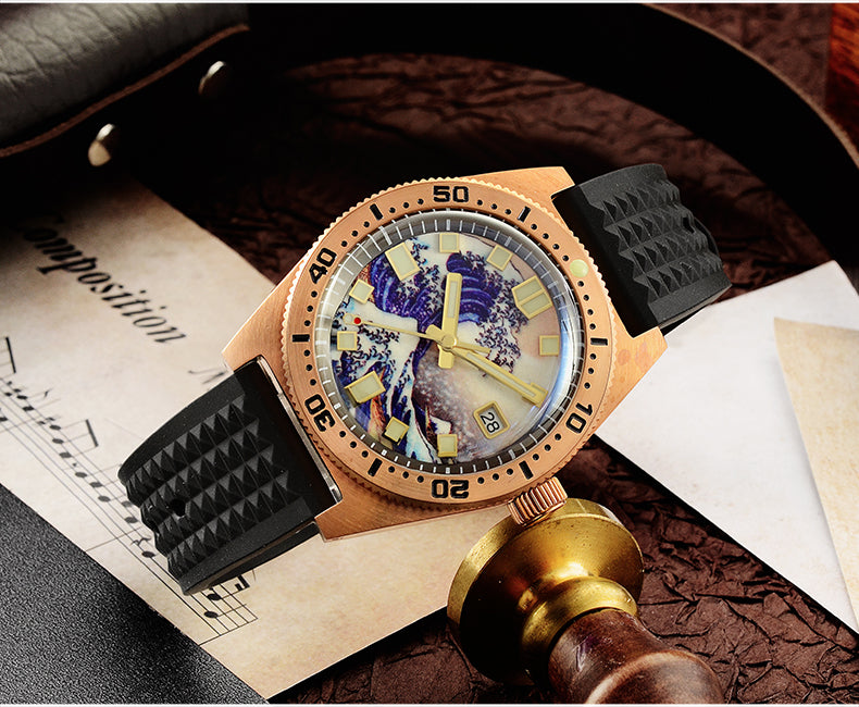 Full Luminous Surfing Dial Bronze 62Mas Watch