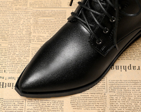 Nuheel® Nuheel Pointed Toe Witch Boots All-Match Leather Ankle Boots Bootie 8.5 Ankle & Bootie -Nuheel Sales 2022 2 e4949539 8a2b 40a5 9c27