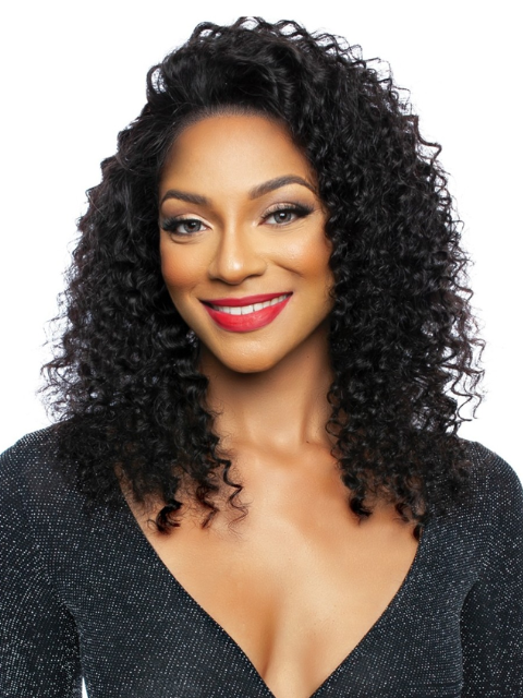 Mane Concept 100% Unprocessed Human Hair HD Wet & Wavy Whole Lace Front Wig - TROH461 DEEP WAVE 20