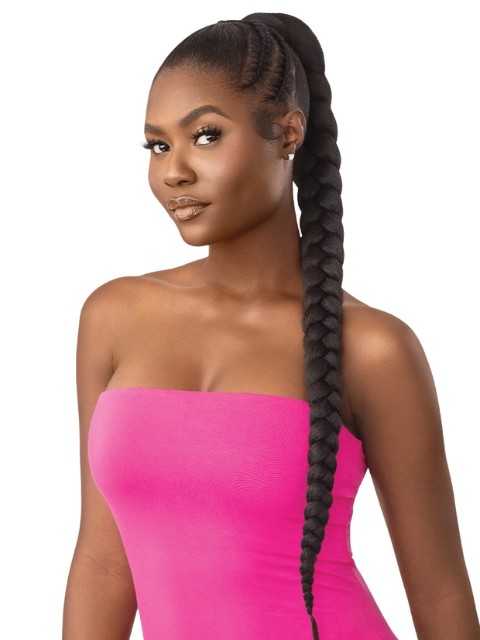 Outre Pretty Quick Wrap Pony - NATURAL BRAIDED PONYTAIL 32