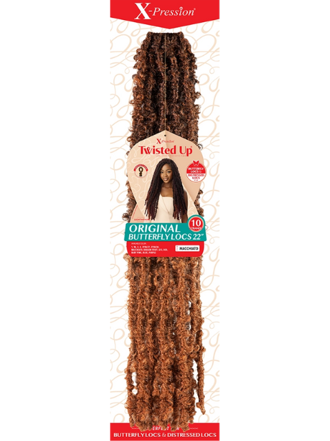 [MULTI PACK DEAL] Outre X-Pression Twisted Up ORIGINAL BUTTERFLY LOCS Crochet Braid 22