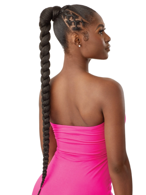 Outre Pretty Quick Wrap Pony - NATURAL BRAIDED PONYTAIL 32