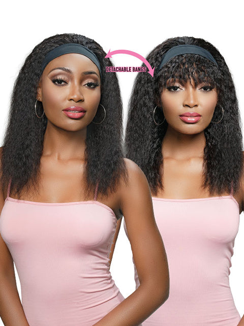 Janet Collection 100% Human Hair Crescent Band Wig - LAVY *SALE