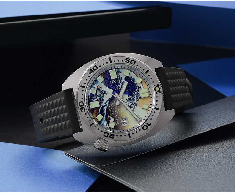 san martin 6105 8000 turtle automatic waches for men