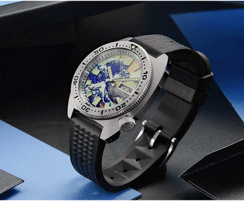 san martin 6105 8000 turtle automatic waches for men