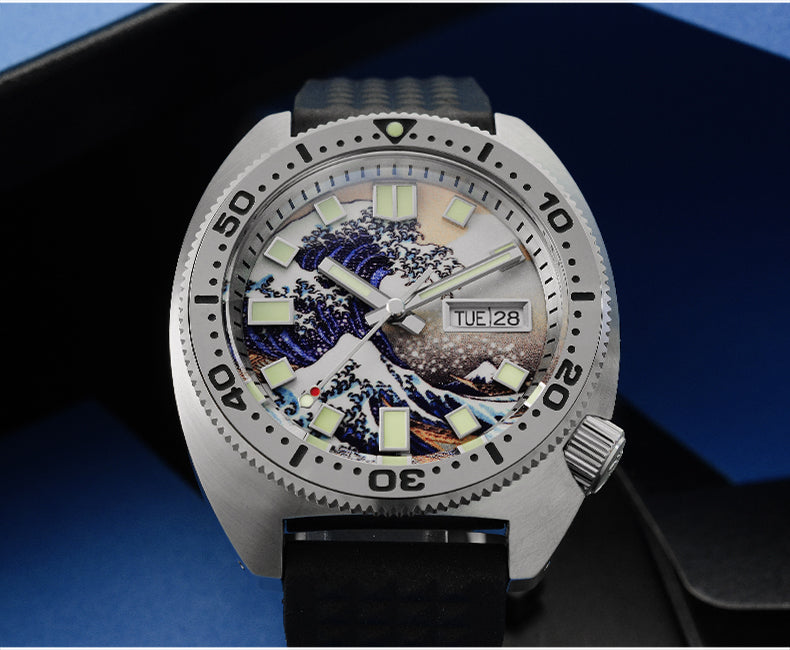 san martin 6105 8000 turtle automatic waches for men