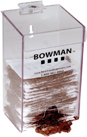 Bowman Manufacturing PPE Dispenser BOWMAN Surface Mount 1-Box Capacity Clear 3-1/4 X 4-1/2 X 7-1/2 Inch Plastic - M-720817-4760 | Each