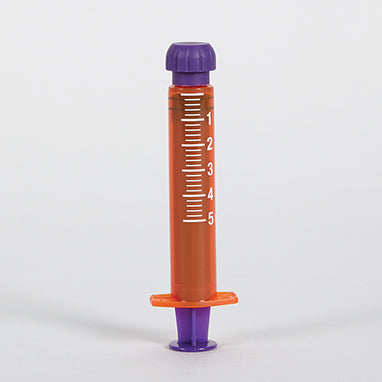 ENFit Syringes, 5mL Amber, Pack H-20308-14293