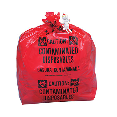 Biohazard Bags - X-Large, 33-Gallon, 20 x 39 x 12-1/4 H-7445-16283