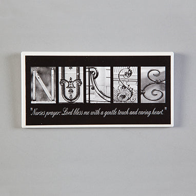 Nurse Inspirational Letter Art Plaque H-N217-13825