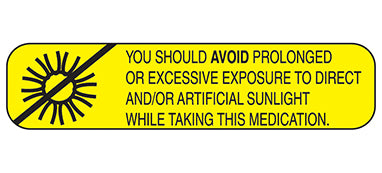 You Should Avoid Sunlight Labels H-2011-15959