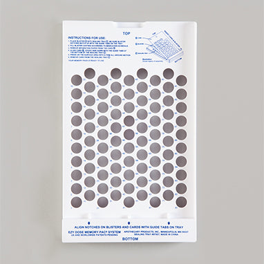 Plastic Sealing Tray for 90-Day Blister Cards H-17203-20152
