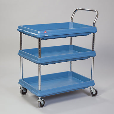 Metro Deep Ledge Utility Cart, 3-Shelf H-12701B-14715