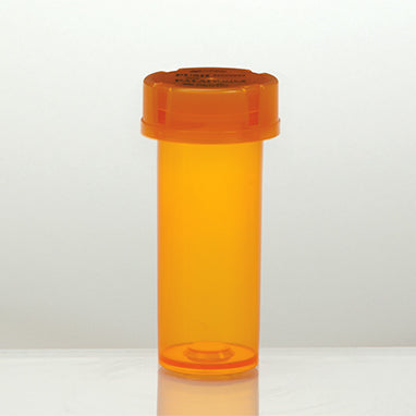 Friendly and Safe Vials with Child-Resistant Caps Attached, 9 Dram H-572532-16111