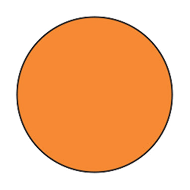 Blank Circle Labels, Orange H-1123-15891