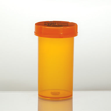 Friendly and Safe Vials With Child Resistant Caps Attached, 40 Dram H-573035-16086