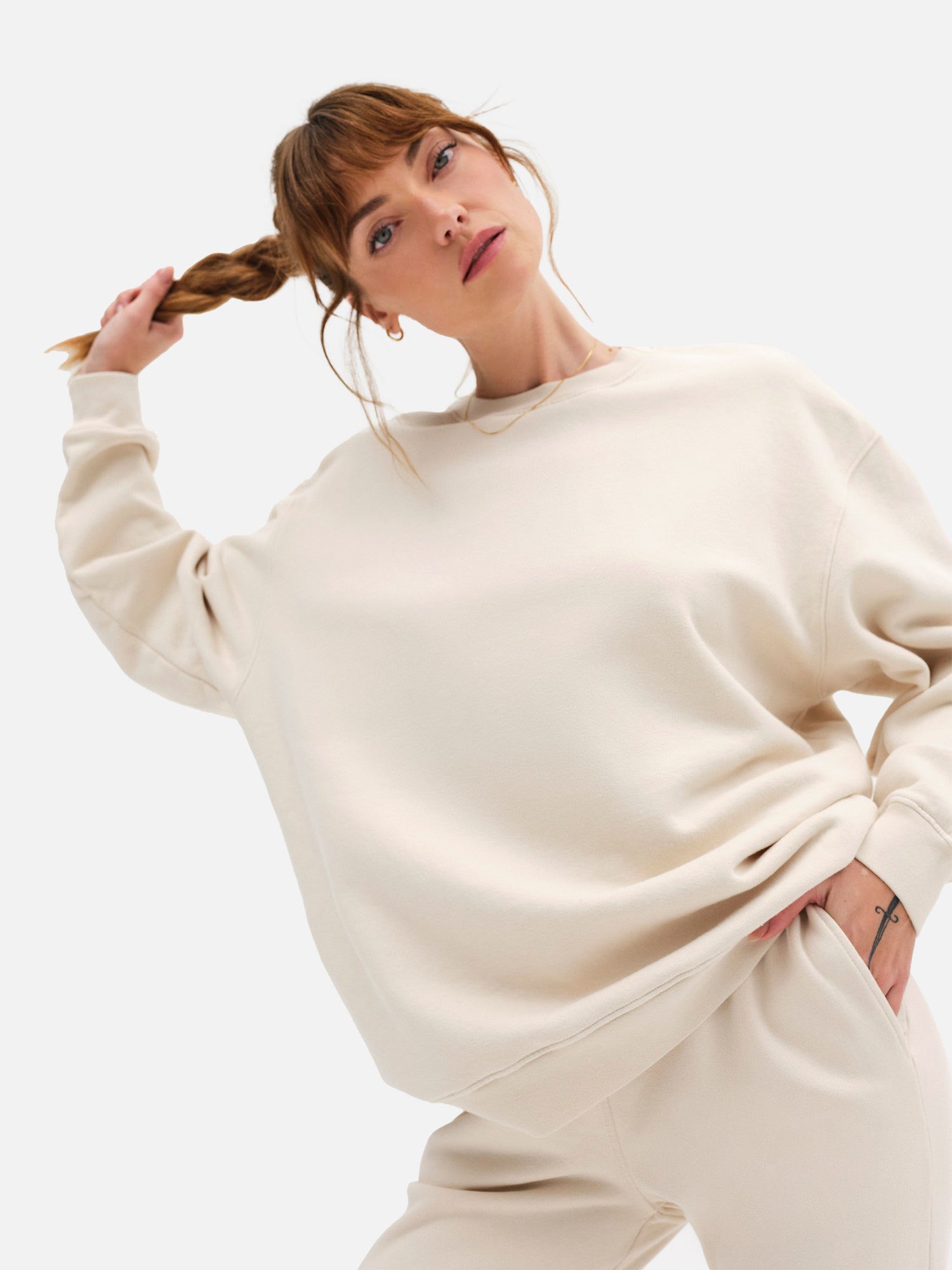 Organic Fleece Oversized Sweatshirt