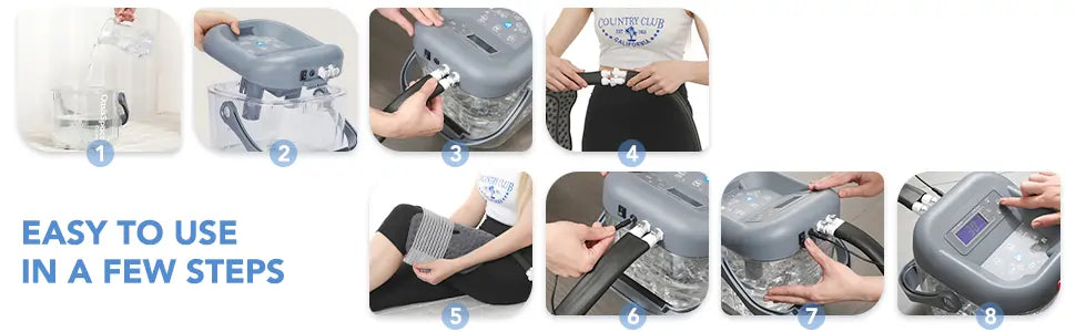 Steps to use the Cold Therapy Machine