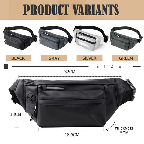 Personalized Waterproof Waist Bag Men Fanny Pack Fashion Chest Pack Outdoor Sports Crossbody Bag Casual Travel Male Belt Bag Hip metal tool chest