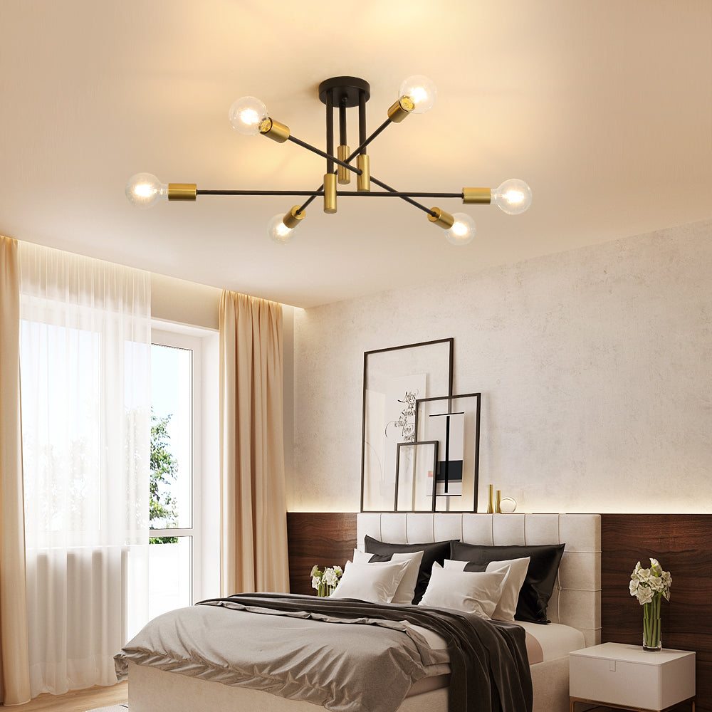 Candelabru modern Nordic, Toolight, Fier, E27, Negru 2 4 fca84562 9f0e 40aa a913 316230778c5e