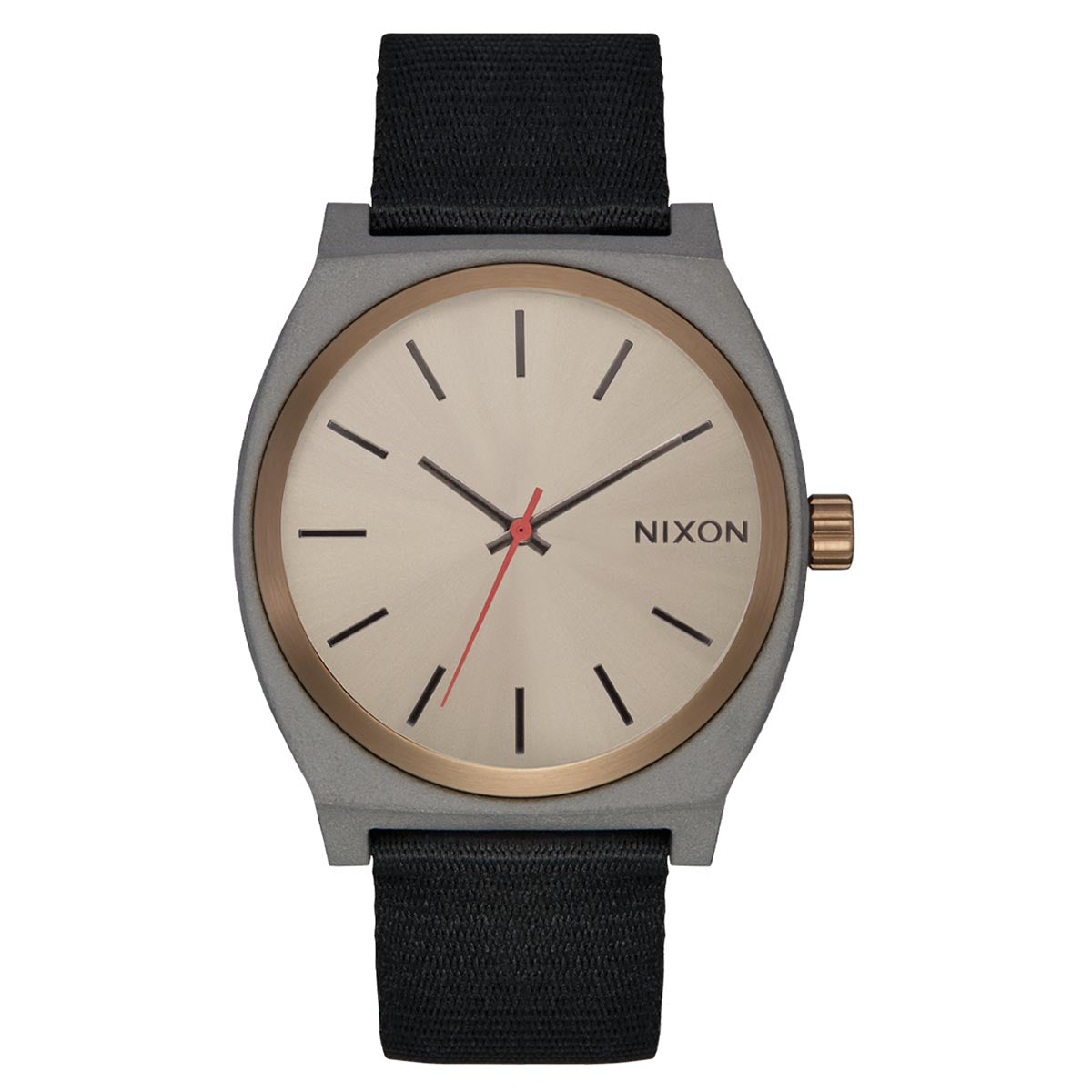 Nixon Time Teller Nylon Watch - Dark Gray/Pumice/Black