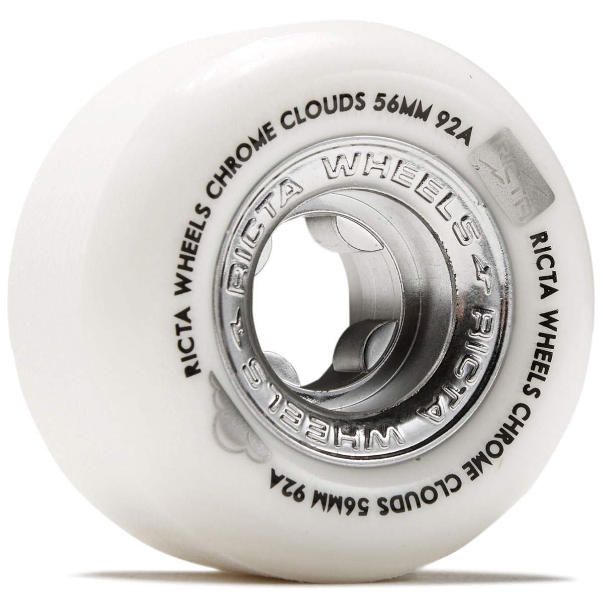 Ricta Chrome Clouds 92a Skateboard Wheels - Black - 56mm