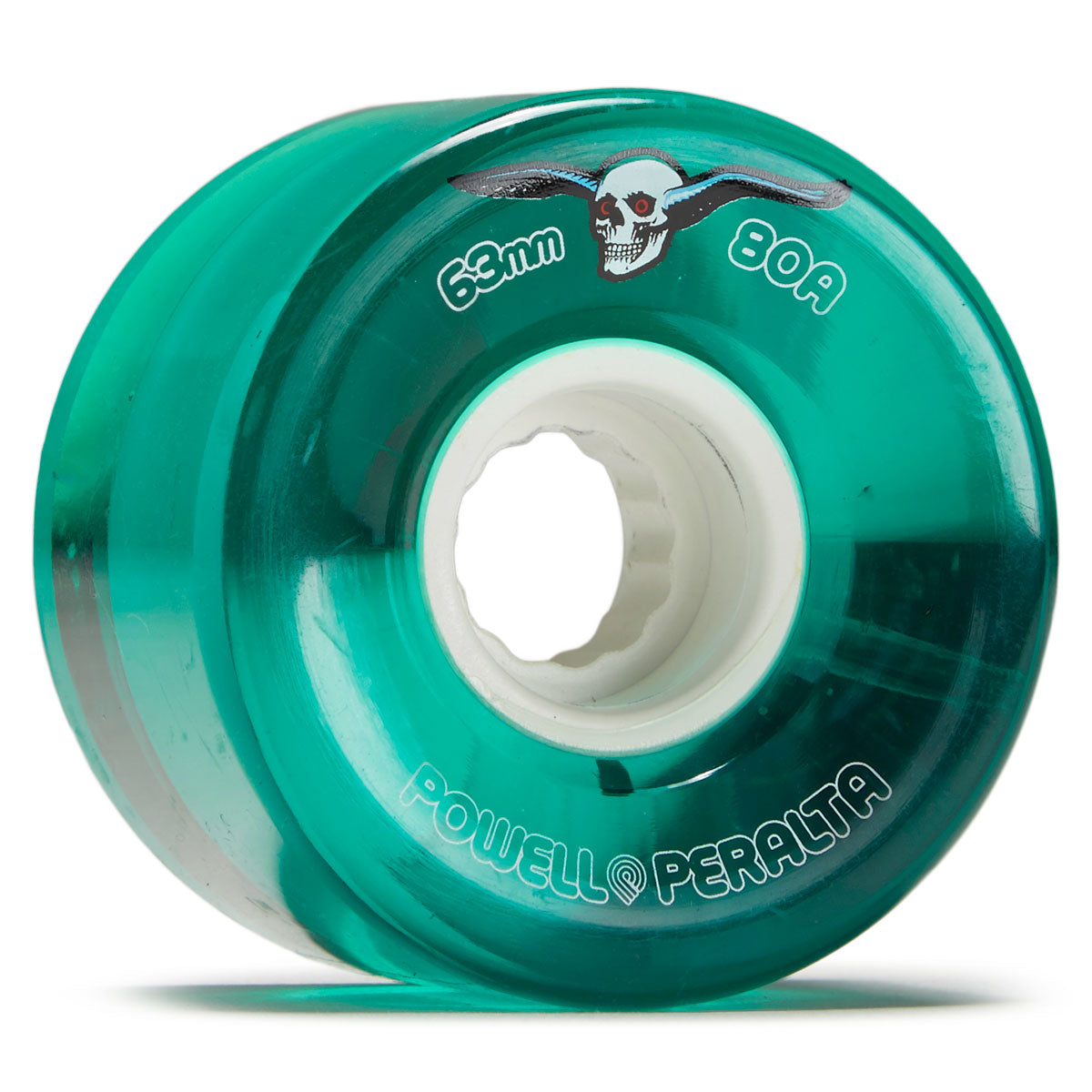 Powell-Peralta Clear Cruisers 80A Skateboard Wheels - Green - 63mm