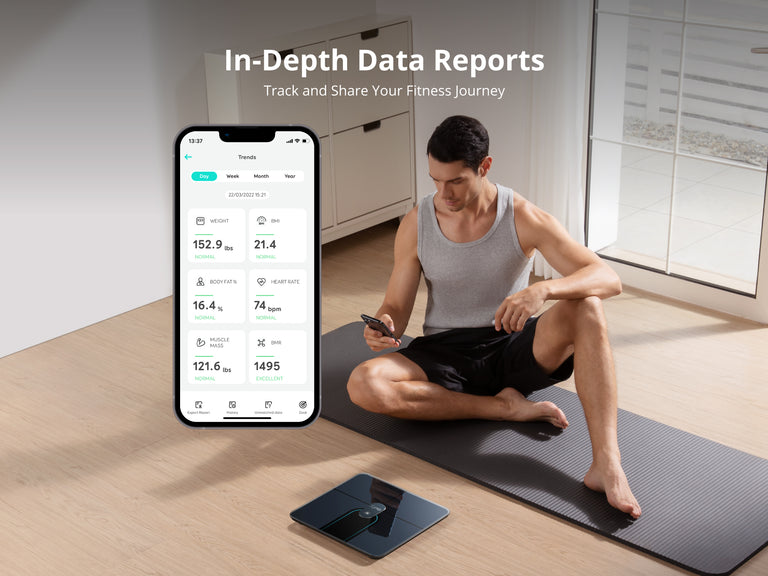 eufy Smart Scale P2 Pro p�ehledn� reporty