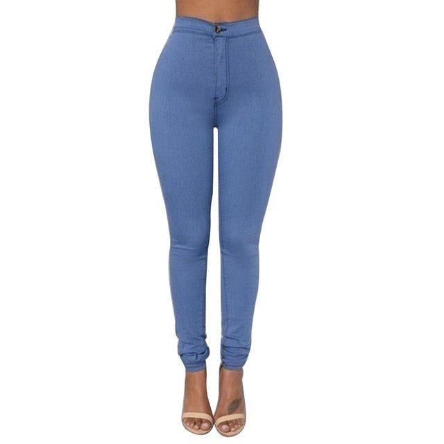 Trendy Denim Solid Colored Jeggings