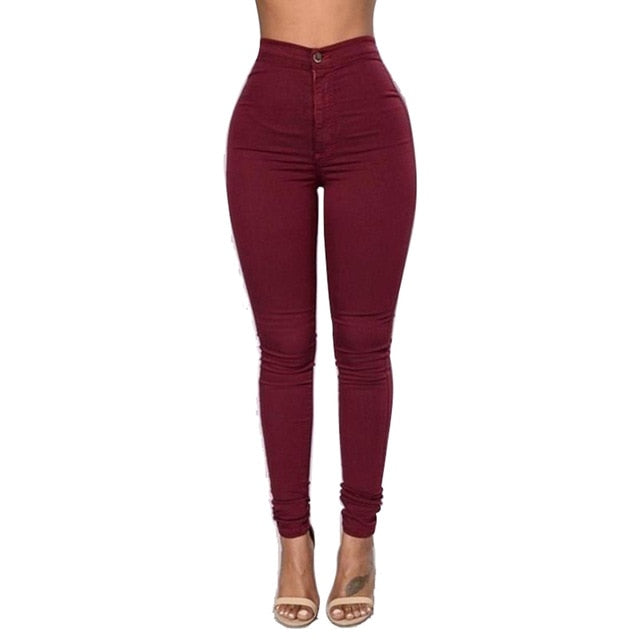 Trendy Denim Solid Colored Jeggings