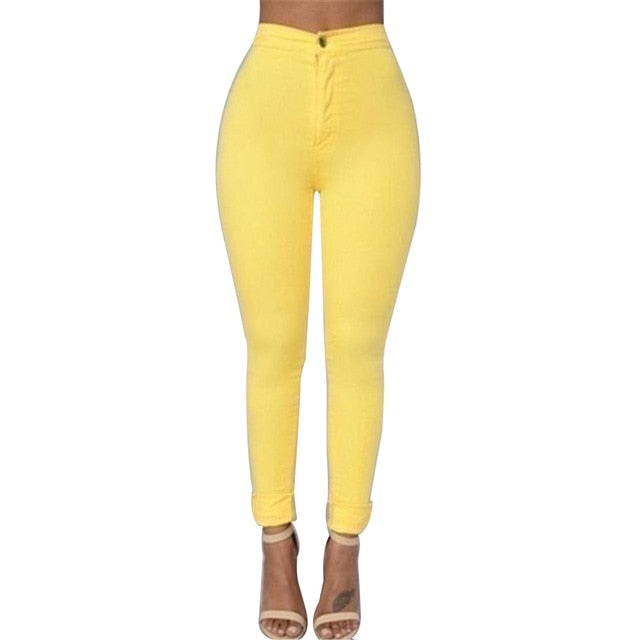 Trendy Denim Solid Colored Jeggings