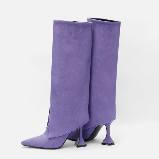 Trendy Mid Calf Pointed Toe Boots