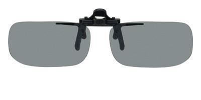 Tru Rectangle: W 53mm x H 29mm | D Flip Up, Clip-On Sunglasses, USA