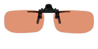 Tru Rectangle: W 53mm x H 29mm | D Flip Up, Clip-On Sunglasses, USA