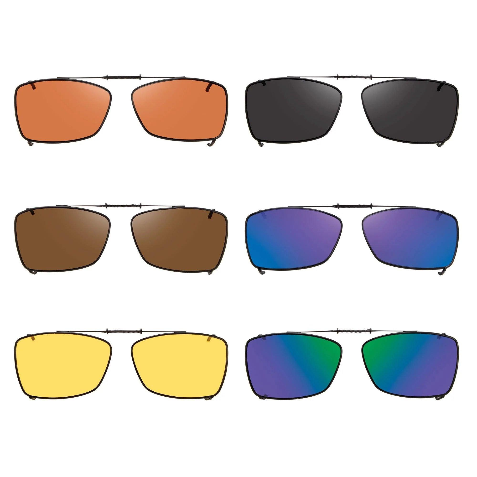 6 Wal Shade Control, , Polarized Clip On Sunglasses