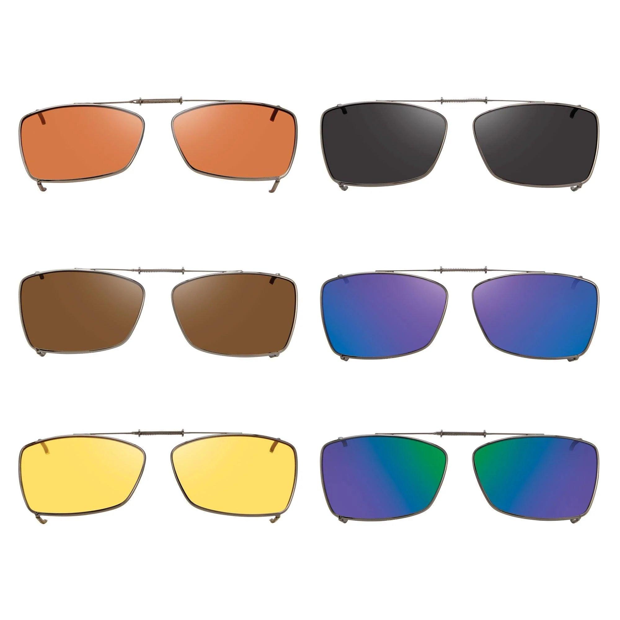 6 Wal Shade Control, , Polarized Clip On Sunglasses