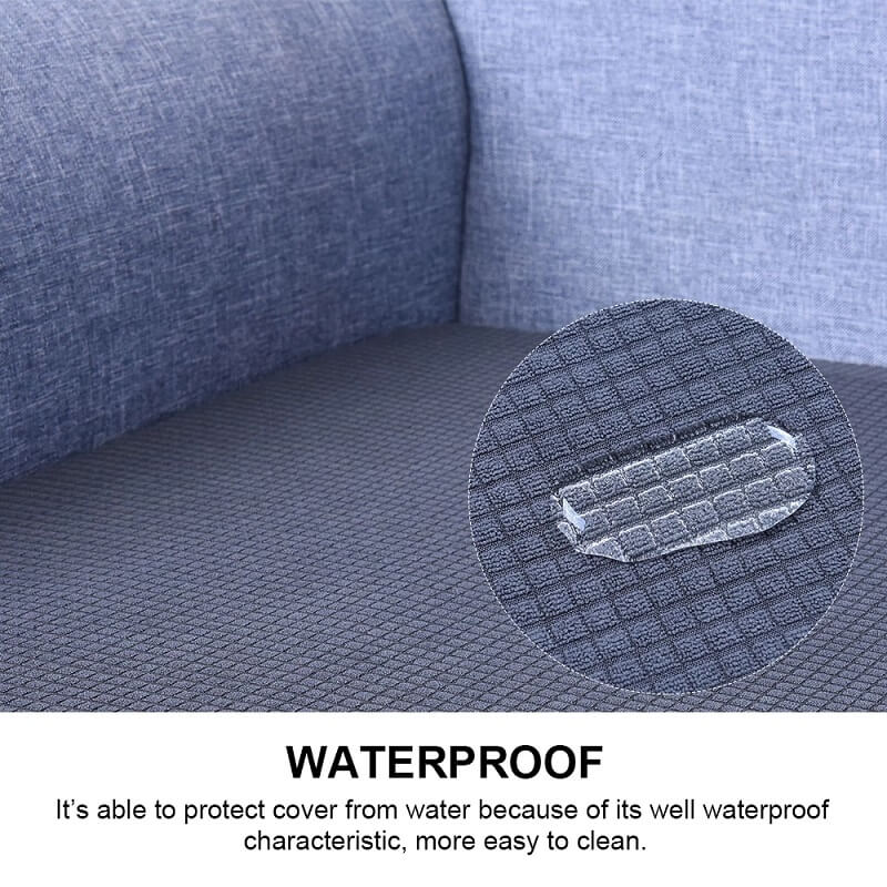 Waterproof Sofa Cushion Cover, Stretchy Durable Jacquard Couch Cushion ...