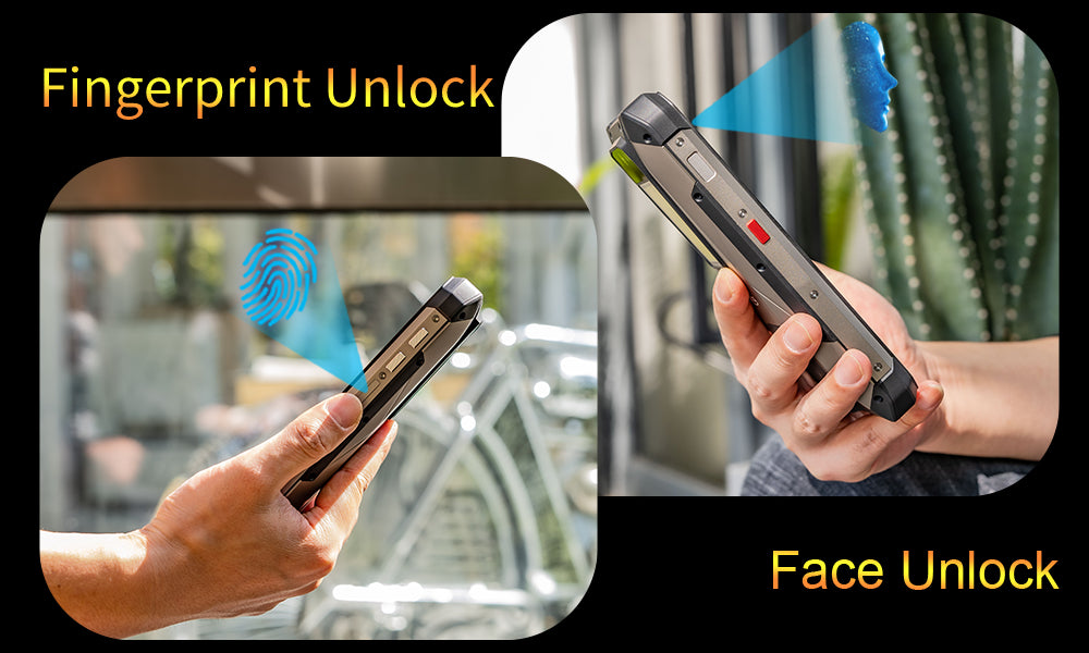 Unihertz Tank, fingerprint and face unlock